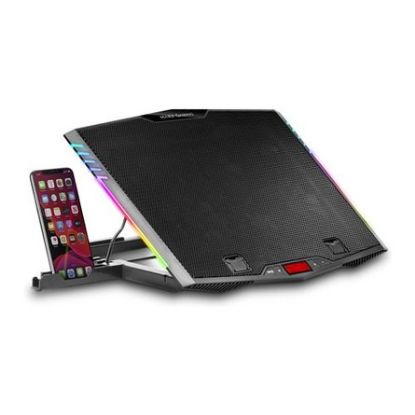 Imagem de Base Refrigeração Mars Gaming MNBC5 17" Ajustável RGB + 2x USB Preto
