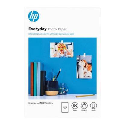 Imagem de Papel Fotográfico HP Everyday Glossy Photo Paper (100 Folhas - 10 x 15 cm)