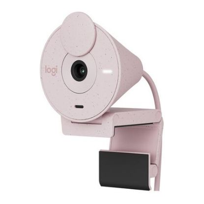 Imagem de Webcam Logitech BRIO 300 FullHD 30fps Type-C Rosa